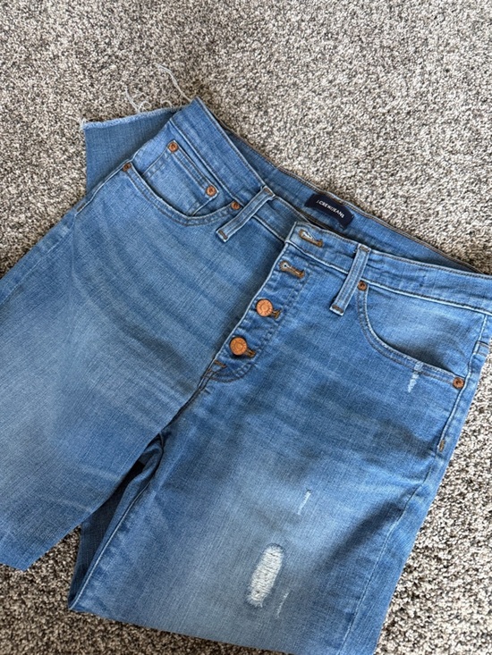 J. Crew Denim - J.Crew 9” Toothpick High-Rise Button-Fly Blue Jeans